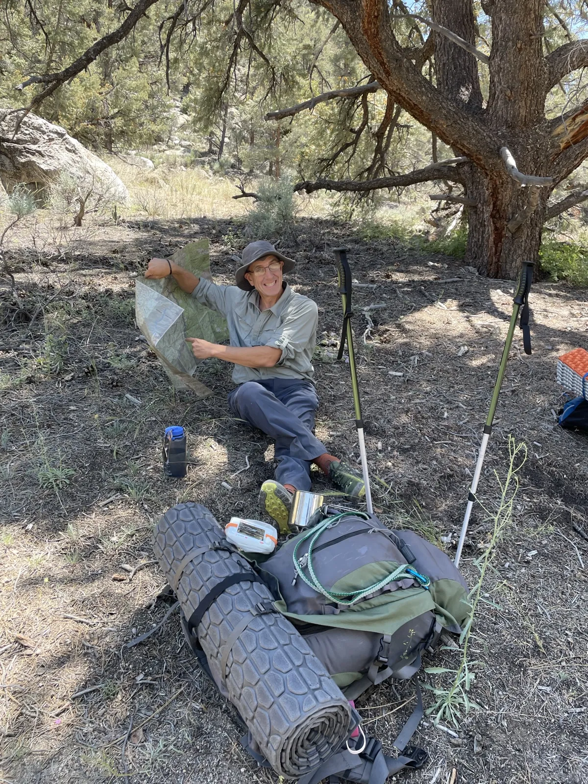 Mike on our 5 day backpacking trip on the PCT